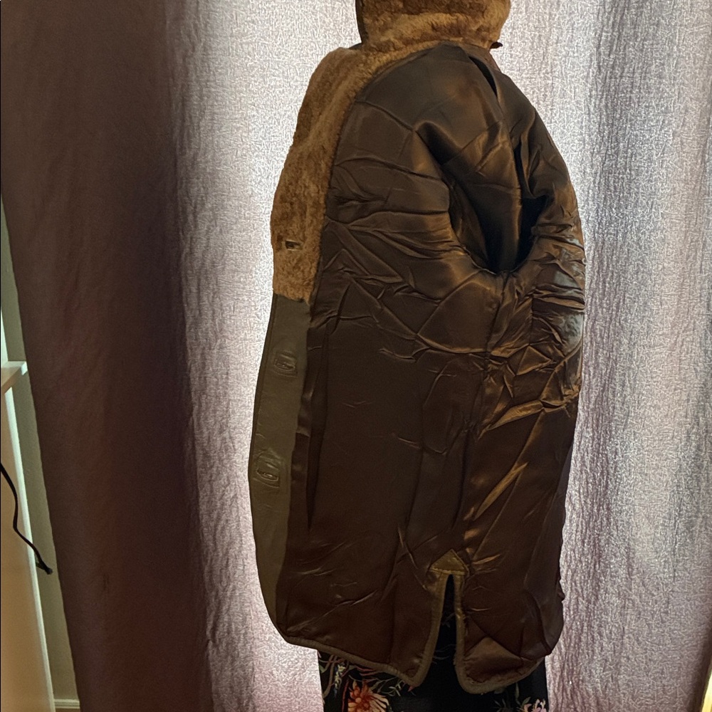 Brown Genuine Shearling Women's Coat Made in England. - Picture 12 of 16